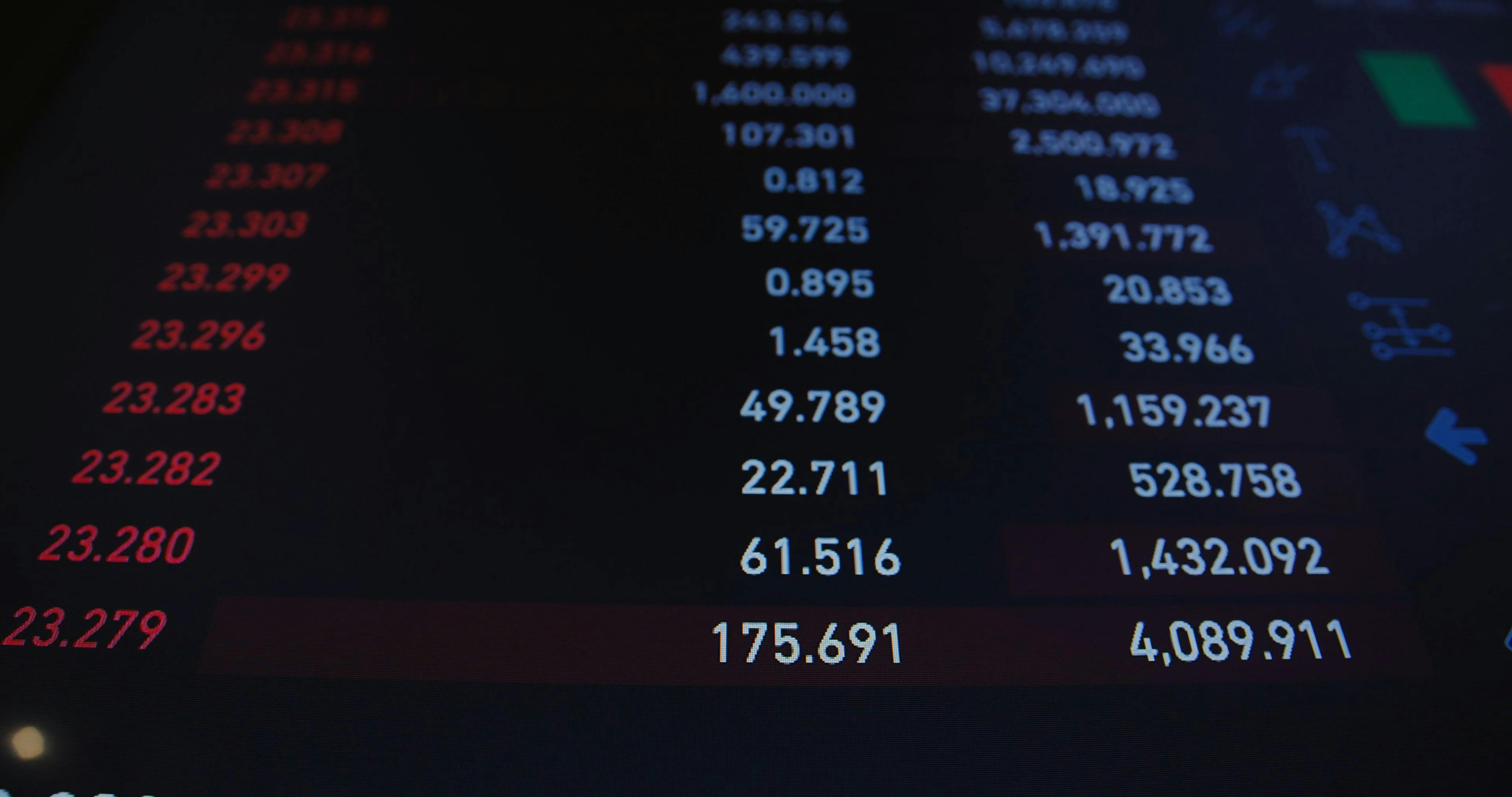 Financial desk